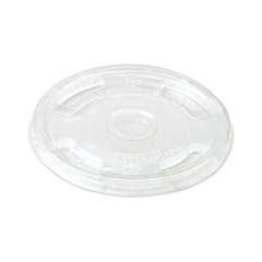 World Centric PLA Clear Cold Cup Lids, Flat Lid, Fits 9 oz to 24 oz Cups, 1,000/Carton (CPLCS12)
