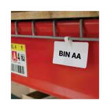 C-Line Wire Rack Shelf Tag, Side Load, 3.5 x 1.5, White, 10/Pack (87411)