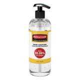 Rubbermaid Commercial Table Top Gel Hand Sanitizer, 16 oz Pump Bottle, Unscented, 10/Carton (2133271CT)