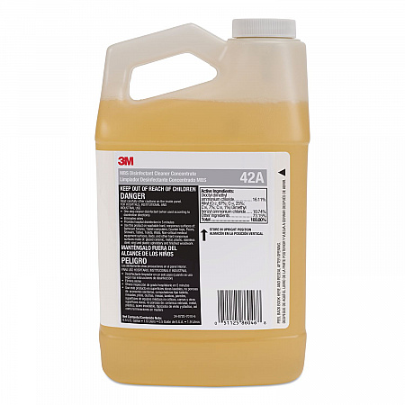 MBS Disinfectant Cleaner Concentrate, 0.5 gal Bottle, Unscented, 4/Carton (42A)