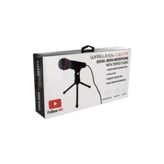 Wireless Gear Social Media Kits, Microphone and Stand, Black (G0609)