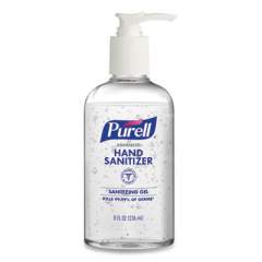 PURELL Advanced Gel Hand Sanitizer, 8 oz Pump Bottle, Clean Scent, 12/Carton (404012S)
