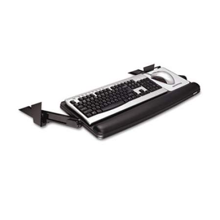3M Adjustable Under Desk Keyboard Drawer, 27.3w x 16.8d, Black (KD90)