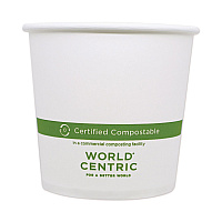 Paper Bowls, 24 oz, 4.4" Diameter x 4.4" h, White, 500/Carton (BOPA24)