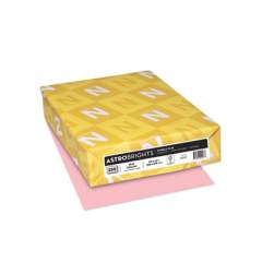 Astrobrights Color Cardstock, 65 lb, 8.5 x 11, Bubble Gum, 250/Pack (92047)