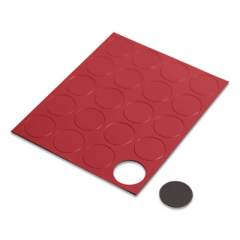 U Brands Heavy-Duty Board Magnets, Circles, Red, 0.75", 24/Pack (FM1604)