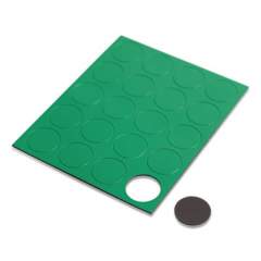 U Brands Heavy-Duty Board Magnets, Circles, Green, 0.75", 24/Pack (FM1602)