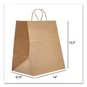 Prime Time Packaging Kraft Paper Bags, Super Royal, 14 x 9.75 x 15.5, Natural, 200/Carton (NK141015)
