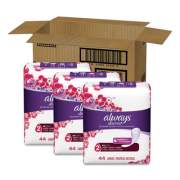 Always Discreet Incontinence Liners, Very Light Absorbency, Long, 44/Pack, 3 Packs/Carton (92724)
