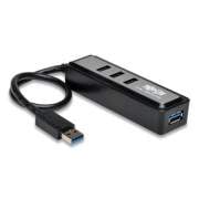 Tripp Lite 4-Port USB 3.0 SuperSpeed Hub, Black (U360004MINI)