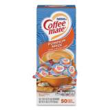 Coffee mate Liquid Coffee Creamer, Pumpkin Spice, 0.38 oz Mini Cups, 50/Box (75520)