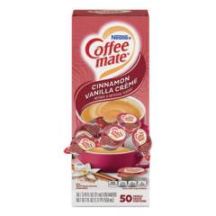 Coffee mate Liquid Coffee Creamer, Cinnamon Vanilla, 0.38 oz Mini Cups, 50/Box (42498)