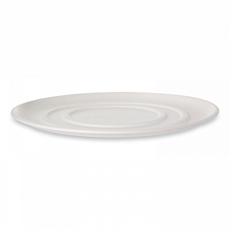 WorldView Molded Fiber Pizza Trays, 16 x 16 x 0.2, White, Sugarcane, 50/Carton (EPSCPTR16)