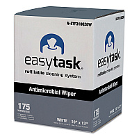 Easy Task F310 Wiper, Quarterfold, 1-Ply, 10 x 13, White, Zipper Bag, 175/Bag (NETF310QZGW)