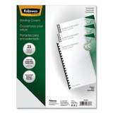 Fellowes Futura Binding System Covers, Square Corners, 11 x 8 1/2, Frost, 25/Pack (5224301)