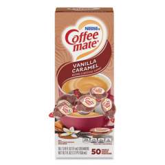 Coffee mate Liquid Coffee Creamer, Vanilla Caramel, 0.38 oz Mini Cups, 50/Box (79129)