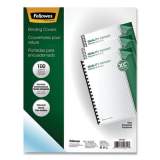 Fellowes Crystals Presentation Covers with Round Corners, 11 1/4 x 8 3/4, Clear, 100/Pack (52311)