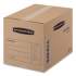 Bankers Box SmoothMove Basic Moving Boxes, Small, Regular Slotted Container (RSC), 16" x 12" x 12", Brown Kraft/Blue, 25/Bundle (7713801)