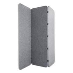 Lumeah Concertina Foldable Sound Reducing Room Divider Privacy Screen, 70 x 1 x 70, Polyester, Gray (LUCO72701G)