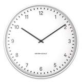 Union & Scale Essentials Contemporary Round Wall Clock, 15" Overall Diameter, White Case, 1 AA (Sold Separately) (24411459)
