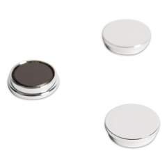 U Brands Board Magnets, Circles, Silver, 1.25", 10/Pack (IM130809)