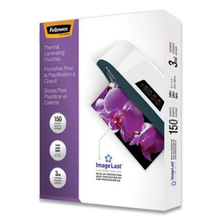 Fellowes ImageLast Laminating Pouches with UV Protection, 3 mil, 9" x 11.5", Clear, 150/Pack (5200509)