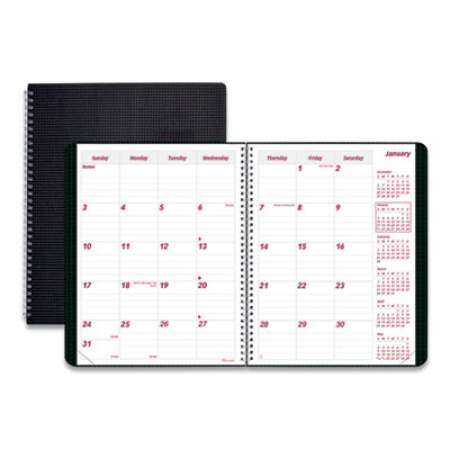 Brownline DuraFlex 14-Month Planner, 8.88 x 7.13, Black Cover, 14-Month (Dec to Jan): 2021 to 2023 (CB1200VBLK)