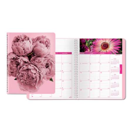 Brownline Pink Ribbon Monthly Planner, Pink Ribbon Floral Photography, 8.88 x 7.13, Pink Cover, 14-Month (Dec to Jan): 2021 to 2023 (CB1219PNK)