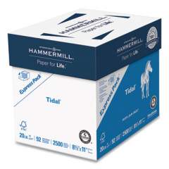 Hammermill Tidal Print Paper Express Pack, 92 Bright, 20lb, 8.5 x 11, White, 2,500 Sheets/Carton (163120)