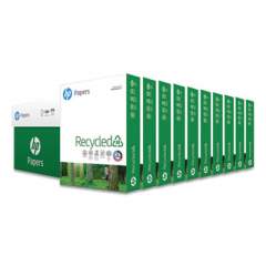 HP Recycled30 Paper, 92 Bright, 20lb, 8.5 x 11, White, 500 Sheets/Ream, 10 Reams/Carton (112100)