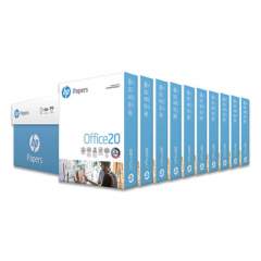 HP Office20 Paper, 92 Bright, 20lb, 8.5 x 11, White, 500 Sheets/Ream, 10 Reams/Carton (112101)