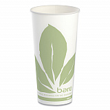 Bare Eco-Forward Paper Cold Cups, 22 oz, Green/White, 50/Sleeve, 20 Sleeves/Carton (RS22BBJD110)