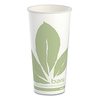 Bare Eco-Forward Paper Cold Cups, 22 oz, Green/White, 50/Sleeve, 20 Sleeves/Carton (RS22BBJD110)