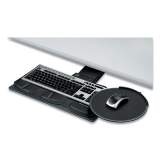 Fellowes Professional Sit/Stand Adjustable Keyboard Platform, 19w x 10.63d, Black (8029801)