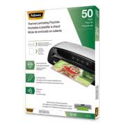 Fellowes Thermal Laminating Pouches, 5 mil, 9" x 11.5", Matte Clear, 50/Pack (5744501)