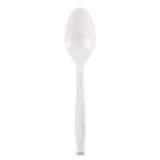 Berkley Square Elegant Dinnerware Heavyweight Cutlery, Polystyrene, Spoon, White, 500/Box (2465769)