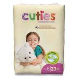 Cuties Premium Jumbo Diapers, Size 6, 35 lbs and Up, 92/Carton (72926)