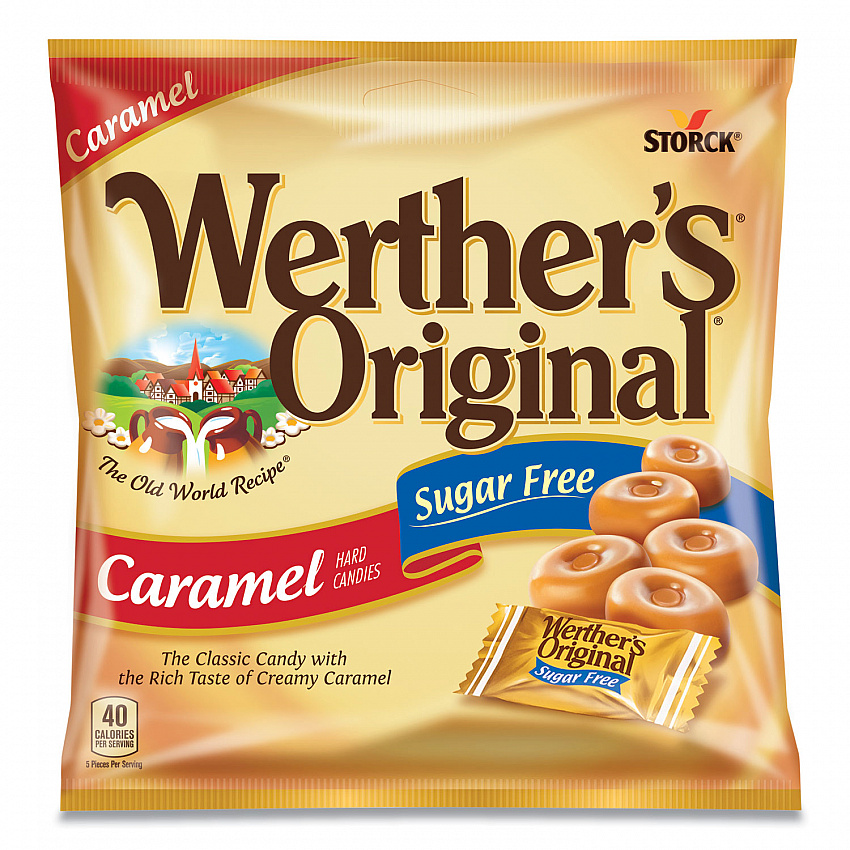 Hard Candies, Caramel, Individually Wrapped, 2.75 oz (SUL831498)