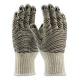 PIP PVC-Dotted Cotton/Polyester Work Gloves, Large, Gray/Black, 12 Pairs (177102)