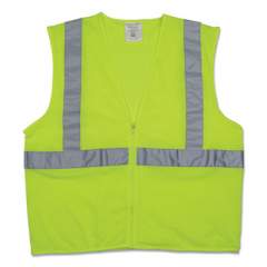 PIP Zipper Safety Vest, Hi-Viz Lime Yellow, X-Large (1074212)