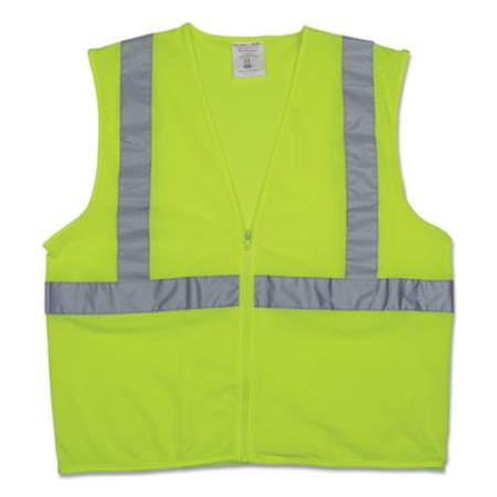 PIP Zipper Safety Vest, Hi-Viz Lime Yellow, X-Large (1074212)