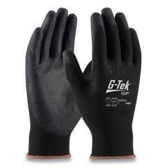 G-Tek GP Polyurethane-Coated Nylon Gloves, Medium, Black, 12 Pairs (177596)