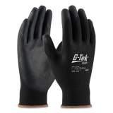 G-Tek GP Polyurethane-Coated Nylon Gloves, X-Large, Black, 12 Pairs (33B125XL)
