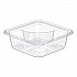 TamperGuard Snack Boxes, 2 Compartments, 6.3 x 6.3 x 2.1, Clear, Plastic, 300/Carton (SBTG2)