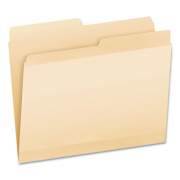 Pendaflex Poly Reinforced File Folder, 1/5-Cut Tabs, Letter Size, Manila, 24/Pack (86221)