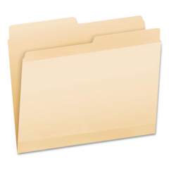 Pendaflex Poly Reinforced File Folder, 1/5-Cut Tabs, Letter Size, Manila, 24/Pack (86221)