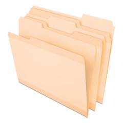 Pendaflex Poly Reinforced File Folder, 1/3-Cut Tabs, Letter Size, Manila, 24/Pack (86212)