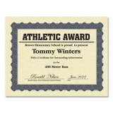 Great Papers! Metallic Border Certificates, 11 x 8.5, Ivory/Blue with Blue Border, 100/Pack (934400)