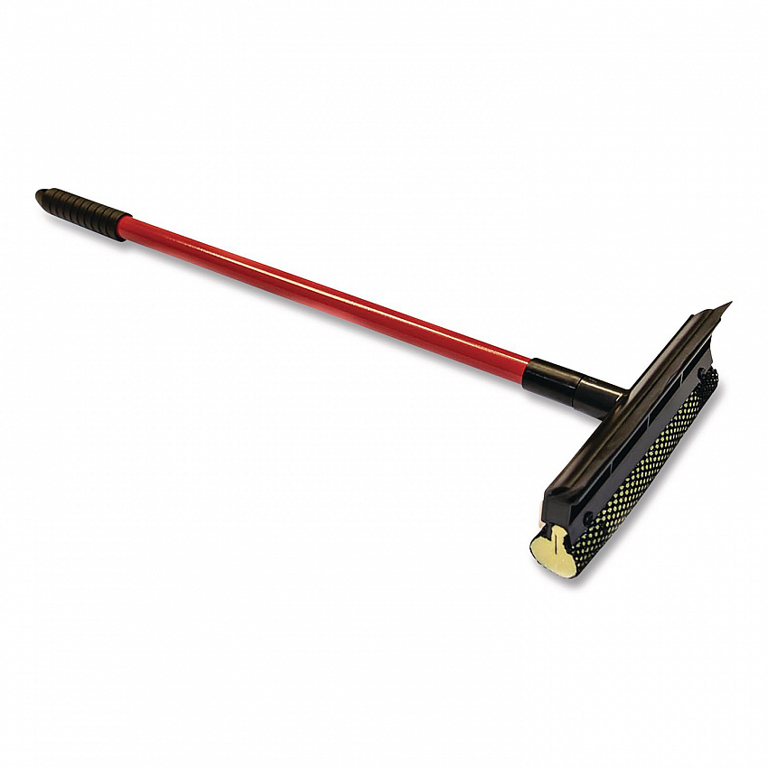 Auto Window Squeegee, 8" Wide Blade, Heavy-Duty Mesh Sponge Head, 20" Handle (783627)