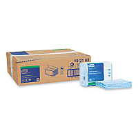 Small Pack Foodservice Cloth, 1-Ply, 11.75 x 14.75, Unscented, Blue/White, 80/Poly Pack, 4 Packs/Carton (192183)